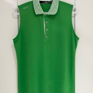 Ladies Ralph Lauren RLX Green Golf Shirt - Size M